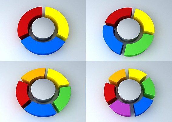 PSD 조각 부분 통계 수치 그래프 사람없음 그래픽 컬러풀 3D소스 3D 자료 원형 표 입체 원그래프 서류판 도형 컬러 사무용품 디지털합성 파일형식