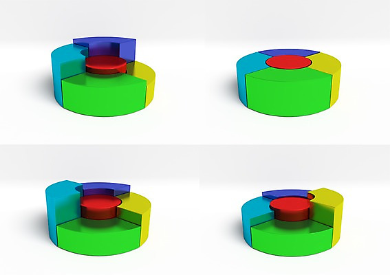 PSD 조각 부분 통계 수치 그래프 사람없음 그래픽 컬러풀 3D소스 3D 자료 원형 표 입체 원그래프 서류판 도형 컬러 사무용품 디지털합성 파일형식