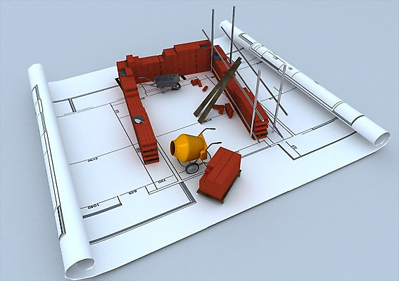 PSD 편집이미지 건축물 건축 설계 벽돌 공사 사람없음 건물 그래픽 3D소스 3D 수레 건설현장 설계도 구조물 입체 건축자재 철근 건설자재 철조물 편집소스 편집3D 컨셉 건설업 카트 디지털합성 파일형식