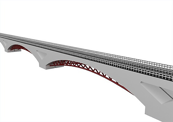 PSD 편집이미지 시설물 건축물 현대건축 건축 교통시설 사람없음 그래픽 3D소스 3D 입체 아치 가교 편집소스 편집3D 교통 디지털합성 시설 파일형식