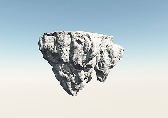 PSD 편집이미지 사람없음 공중 그래픽 3D소스 3D 돌_바위 바위 떠있는 입체 스톤 편집소스 편집3D 모션 디지털합성 파일형식