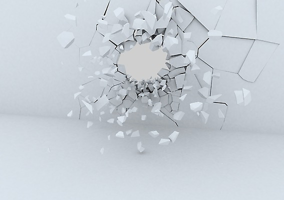 PSD 편집이미지 벽 조각 백그라운드 무늬 패턴 사람없음 그래픽 3D소스 3D 손상 돌_바위 구멍 균열 파편 입체 붕괴 편집소스 편집3D 컨셉 모션 디지털합성 파일형식