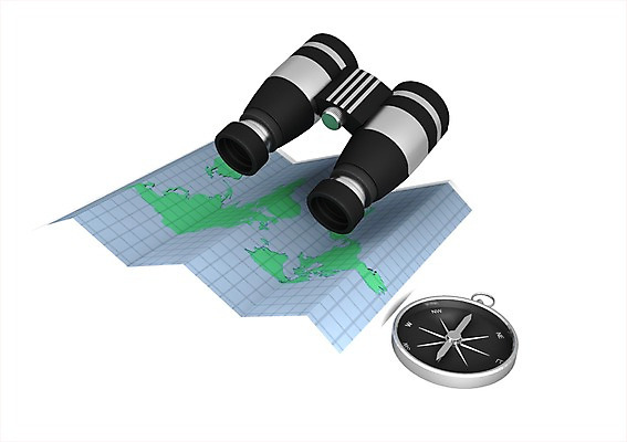 PSD 편집이미지 여행 지도 사람없음 그래픽 3D소스 3D 쌍안경 망원경 탐험 도전 나침반 입체 오브젝트 여행용품 편집소스 편집3D 디지털합성 파일형식