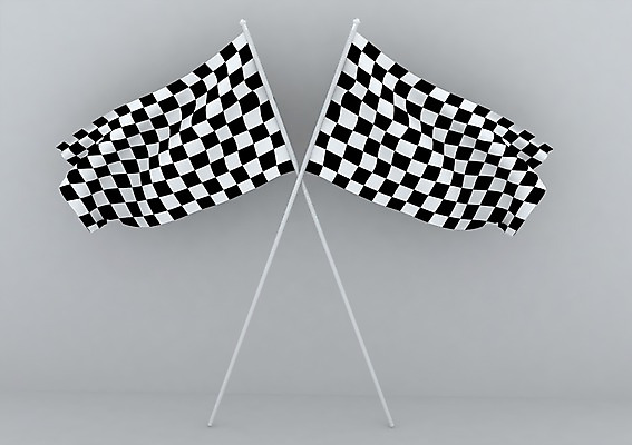 PSD 편집이미지 무늬 패턴 흑백 사람없음 그래픽 3D소스 3D 깃발 입체 오브젝트 체크무늬 깃대 교차 편집소스 편집3D 촬영기법 디지털합성 파일형식