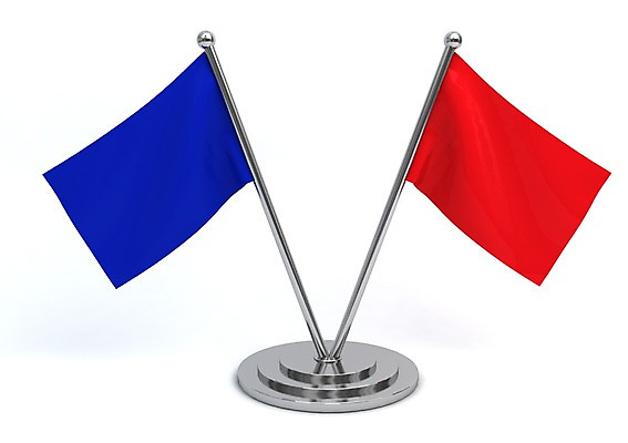 PSD 편집이미지 컬러 비즈니스 협력 협상 사람없음 그래픽 빨간색 파란색 3D소스 3D 거래 깃발 입체 오브젝트 편집소스 편집3D 디지털합성 파일형식