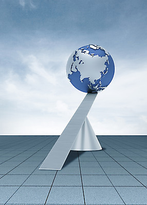 주간 도형 PSD 구름 편집이미지 지구 하늘 사람없음 야외 글로벌 지구본 3D 계단 공간 합성 편집3D 자연요소 디지털합성 파일형식