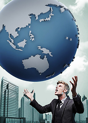 PSD 서양인 외국인 편집이미지 남자 지구 비즈니스 한명 사람 빌딩 상반신 성인 글로벌 지구본 3D 올려보기 비즈니스맨 합성 남자만 남자한명만 성인남자만 성인만 편집3D 1 모션 인종 건물 직장인 디지털합성 파일형식