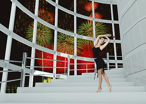 전신 PSD 서양인 외국인 편집이미지 여자 꽃 포즈 한송이 창문 난간 불꽃놀이 실내 한명 사람 성인 인테리어 장미 3D 계단 야간 여자만 여자한명만 성인여자만 성인만 편집3D 자연요소 식물 1 디자인 놀이 인종 내부 디지털합성 송이 파일형식