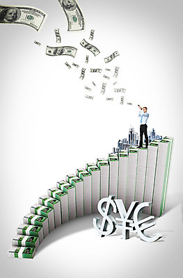 전신 PSD 서양인 외국인 편집이미지 남자 지폐 돈 비즈니스 한명 서기 사람 성인 금융 경제 3D 계단 달러 망원경 유로 관찰 비즈니스맨 화폐기호 엔 남자만 남자한명만 성인남자만 성인만 편집3D 1 기호 모션 인종 직장인 재산 화폐 디지털합성 파일형식