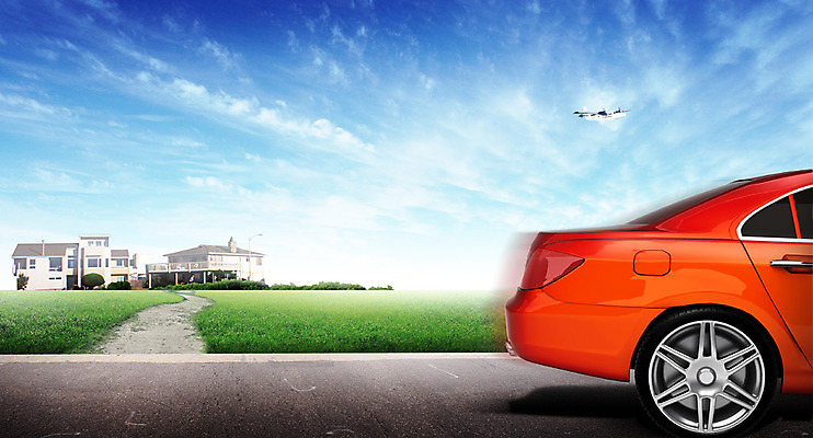 PSD 식물 구름 편집이미지 도로 백그라운드 자동차 하늘 주택 잔디 사람없음 3D 마을 편집3D 자연요소 길 육상교통 교통시설 건물 디지털합성 파일형식