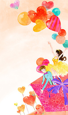 PSD 커플 여자 남자 리본 데이트 일러스트 함께함 선물 사랑 사람 앉기 동양인 상반신 20대 성인 두명 선물상자 하트 뿌리기 풍선 청년만 성인만 국내일러스트 모양 감정 컨셉 관계 모션 인종 청년 상자 파일형식