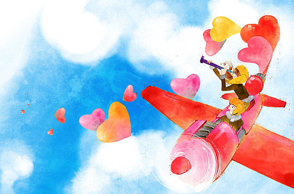 PSD 구름 커플 여자 남자 데이트 일러스트 하늘 함께함 사랑 사람 앉기 동양인 상반신 20대 성인 두명 망원경 하트 관찰 헬멧 뿌리기 경비행기 청년만 성인만 국내일러스트 자연요소 모양 감정 컨셉 관계 모션 비행기 인종 청년 보호장비 파일형식