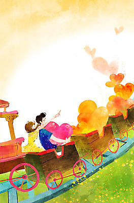 PSD 커플 응시 여자 남자 데이트 일러스트 함께함 사랑 들기 사람 앉기 동양인 상반신 20대 성인 두명 기차 하트 담기 청년만 성인만 국내일러스트 모양 시선 감정 육상교통 컨셉 관계 모션 대중교통 인종 청년 파일형식