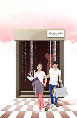 전신 PSD 서양인 외국인 백인 편집 편집이미지 커플 원피스 여자 남자 서기 들기 사람 이벤트 20대 성인 두명 쇼핑 청춘 쇼핑백 세일 상점 선택 옷걸이 옷가게 청년만 성인만 이미지편집 옷 컨셉 가방 관계 모션 인종 청년 파일형식