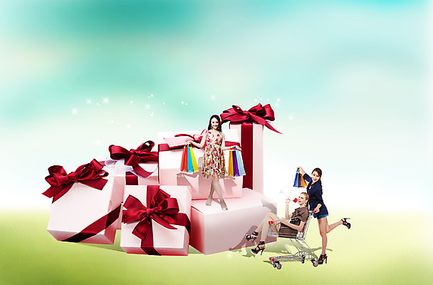 전신 PSD 서양인 외국인 백인 편집 편집이미지 우먼라이프 원피스 여자 선물 서기 미소 웃음 들기 사람 동양인 이벤트 20대 성인 캐주얼 세명 선물상자 쇼핑 청춘 치마 상자 쇼핑백 중국인 확성기 카트 쇼핑카 밀기 여자만 성인여자만 청년만 청년여자만 성인만 이미지편집 라이프스타일 옷 컨셉 가방 모션 하의 표정 인종 청년 파일형식