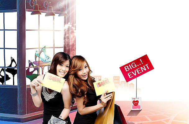 PSD 외국인 편집 편집이미지 문자 우먼라이프 영어 원피스 여자 종이 서기 미소 웃음 들기 사람 동양인 손짓 이벤트 상반신 20대 성인 두명 친구 단어 쇼핑 청춘 치마 쇼핑백 세일 상점 팻말 여자만 성인여자만 청년만 청년여자만 성인만 이미지편집 라이프스타일 옷 컨셉 가방 관계 모션 하의 프레임 표정 인종 청년 파일형식