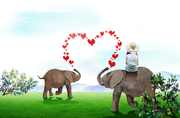 PSD 나무 식물 동물 구름 편집 편집이미지 여자 어린이 두마리 장난 놀이 하늘 코끼리 사랑 한명 사람 앉기 동양인 소녀 잔디 초원 뒷모습 한국인 하트 보호 동물보호 여자만 여자한명만 어린이만 소녀만 소녀한명만 이미지편집 자연요소 모양 1 감정 뷰포인트 컨셉 2 포유류 모션 인종 사회이슈 파일형식