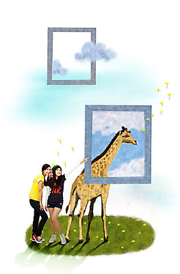 전신 PSD 외국인 동물 편집 편집이미지 한마리 학생 응시 여자 액자 모션 청소년 포토일러 프레임 털모자 사랑 서기 미소 웃음 사람 동양인 손짓 초원 두명 10대 캐주얼 친구 가리킴 보호 귓속말 기린 동물보호 여자만 십대만 십대여자만 이미지편집 모자_잡화 1 시선 옷 감정 컨셉 포유류 관계 표정 인종 사회이슈 파일형식