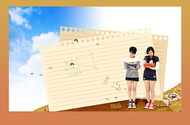 전신 PSD 외국인 구름 편집 편집이미지 학생 응시 여학생 여자 교육 종이 청소년 하늘 나뭇잎 교재 서기 미소 웃음 들기 사람 동양인 두명 앞모습 10대 책 캐주얼 연필 공책 기록 수학 공식 줄노트 여자만 십대만 십대여자만 이미지편집 자연요소 시선 옷 뷰포인트 잎 교과목 모션 문구용품 학용품 표정 인종 필기구 파일형식