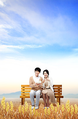 전신 PSD 구름 편집 편집이미지 부부 커플 계절 여자 남자 포즈 벤치 의자 신혼부부 하늘 털 미소 웃음 사람 앉기 동양인 풍경 손짓 초원 20대 성인 두명 청춘 가을풍경 맑음 한국인 가을 풀 뜨개질 실 언덕 억새 청년만 성인만 이미지편집 자연요소 식물 가구 컨셉 관계 모션 날씨 표정 인종 청년 취미 신혼 파일형식 가을_계절