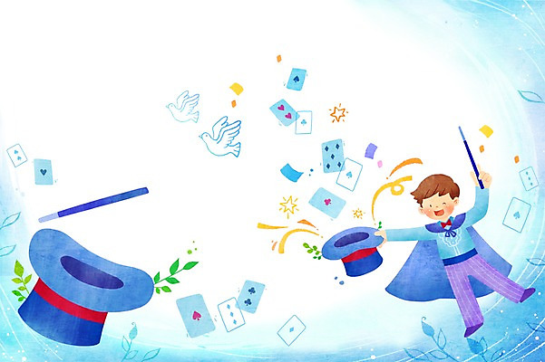 전신 PSD 동물 모자 남자 어린이라이프 문화 어린이 예술 일러스트 조류 문화예술 한명 서기 들기 사람 소년 마술 망토 즐거움 마술봉 마술도구 비둘기 마술사모자 마술쇼 남자만 남자한명만 어린이만 소년만 소년한명만 국내일러스트 모자_잡화 1 라이프스타일 잡화 감정 모션 도구 파일형식