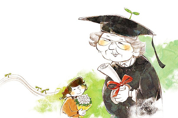 PSD 식물 캐릭터 라이프스타일 여자 노년 꽃 할머니 여유 꽃다발 일러스트 학사모 졸업 서기 사람 상반신 성인 두명 라이프 실버라이프 노후 새싹 축하 가운 졸업가운 사회 실버 졸업장 복지 즐거움 노인복지 여자만 성인여자만 노인만 성인만 노인여자만 국내일러스트 일러캐릭터 모자_잡화 옷 교육 감정 컨셉 모션 생활 사회이슈 공동체 파일형식