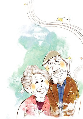 PSD 캐릭터 라이프스타일 부부 커플 여자 할아버지 노년 남자 할머니 여유 일러스트 건강 관리 서기 웃음 사람 상반신 성인 두명 라이프 실버라이프 노후 노부부 사회 실버 치아 복지 즐거움 노인복지 임플란트 노인만 성인만 국내일러스트 일러캐릭터 감정 관계 모션 표정 치과 생활 소화기관 사회이슈 공동체 파일형식