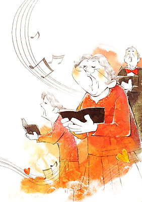 PSD 캐릭터 라이프스타일 여자 할아버지 노년 남자 할머니 여유 음악 음표 일러스트 노래 서기 들기 사람 상반신 성인 라이프 책 세명 실버라이프 노후 하트 사회 실버 복지 즐거움 노인복지 합창 합창단 노인만 성인만 국내일러스트 일러캐릭터 모양 기호 감정 모션 문화예술 생활 그룹 사회이슈 공동체 파일형식