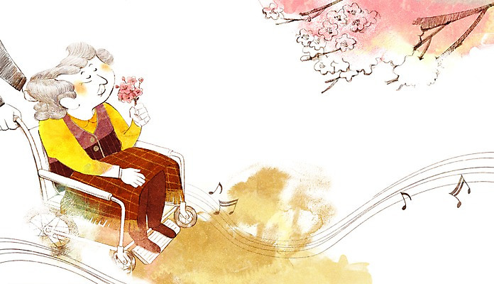 전신 PSD 식물 캐릭터 라이프스타일 손 여자 노년 할머니 여유 음악 음표 일러스트 들기 사람 앉기 성인 두명 라이프 신체부위 실버라이프 노후 소풍 산책 벚꽃 나뭇가지 사회 실버 벚나무 복지 즐거움 휠체어 노인복지 간병인 꽃구경 꽃놀이 노인만 성인만 국내일러스트 일러캐릭터 나무 직업 기호 꽃 감정 모션 문화예술 휴식 생활 야외활동 축제 사회이슈 공동체 파일형식