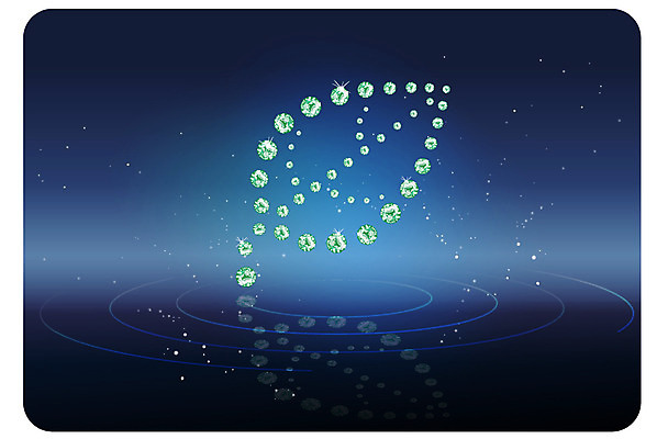 모양 식물 아이콘 별 물결 컬러 잎 무늬 밤하늘 나뭇잎 사람없음 파란색 반짝임 반사 물방울무늬 보석 2D아이콘 AI파일 자연요소 모션 하늘 야간 광석 파일형식 벡터