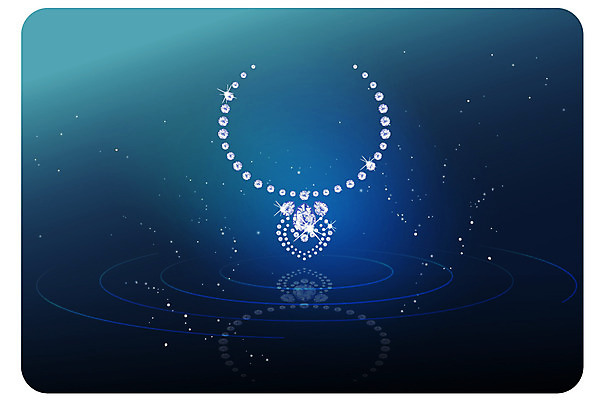 모양 아이콘 별 물결 컬러 무늬 목걸이 장신구 밤하늘 사람없음 파란색 반짝임 반사 물방울무늬 보석 오브젝트 2D아이콘 AI파일 자연요소 모션 하늘 야간 광석 파일형식 벡터