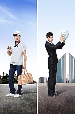 전신 PSD 외국인 편집 편집이미지 직업 모자 남자 여유 커피 음료 해외여행 여행 가방 회사 비즈니스 휴가 서기 들기 사람 동양인 정장 손짓 성인 두명 30대 청춘 사무실 중국인 지구본 여행가방 스카프 업무 직장인 비즈니스맨 비교 변화 즐거움 반전 남자만 성인남자만 장년만 장년남자만 성인만 이미지편집 해외 잡화 옷 감정 컨셉 모션 인종 장년 목도리 작업 파일형식