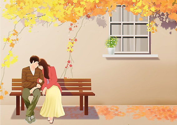 전신 PSD 나무 식물 커플 계절 여자 남자 행복 화분 여유 커플라이프 벤치 의자 데이트 일러스트 창문 휴식 사랑 사람 앉기 성인 두명 기댐 가을 창틀 성인만 국내일러스트 라이프스타일 감정 가구 컨셉 관계 모션 파일형식