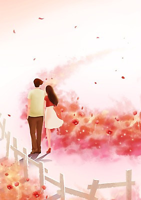 전신 PSD 식물 커플 여자 남자 꽃잎 꽃 행복 여유 컬러 커플라이프 꽃밭 데이트 일러스트 날리기 사랑 서기 사람 성인 두명 빨간색 울타리 소풍 산책 성인만 국내일러스트 라이프스타일 감정 관계 모션 휴식 담장 야외활동 파일형식