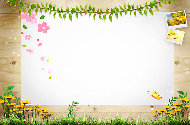 PSD 식물 동물 편집이미지 배너 계절 꽃 종이 나비 곤충 백그라운드 안내 프레임 알림판 풍경 잔디 사람없음 봄 메모지 풀 알림 프레임템플릿 기념사진 이미지편집 템플릿 사무용품 파일형식