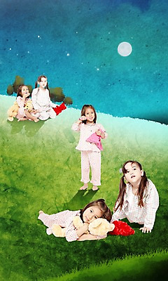 PSD 서양인 외국인 편집이미지 여자 어린이 인형 엎드리기 포즈 놀이 포토일러 서기 사람 앉기 소녀 잔디 여러명 친구 유치원생 곰인형 다양 잠옷 졸음 언덕 파자마파티 하품 멀티 멀티태스크 여자만 어린이만 소녀만 이미지편집 식물 옷 감정 다수 관계 모션 인종 파티 생리현상 파일형식