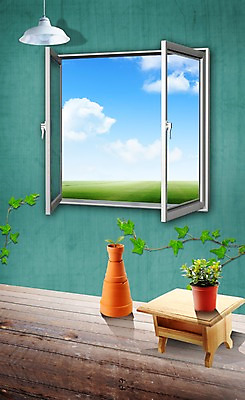 PSD 식물 구름 편집이미지 화분 창문 탁자 포토일러 하늘 조명 사람없음 인테리어 덩굴 아이비 이미지편집 자연요소 디자인 가구 파일형식