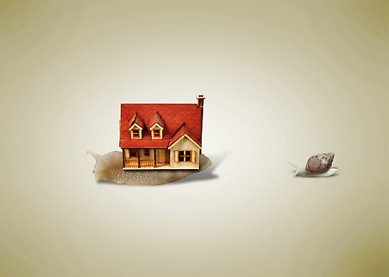 PSD 동물 편집 편집이미지 두마리 부동산 주택 사람없음 건물 미니어처 달팽이 이미지편집 건축물 2 연체동물 모형 재산 파일형식