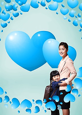 PSD 편집이미지 라이프스타일 여자 어린이교육 교육 딸 어린이 컬러 가방 가족 안기 포옹 모녀 엄마 책가방 사랑 서기 미소 웃음 사람 동양인 소녀 성인 두명 옆모습 30대 파란색 유치원생 한국인 하트 가족라이프 등교 학부모 여자만 이미지편집 모양 잡화 감정 뷰포인트 관계 모션 표정 인종 생활 장년 부모 등하교 파일형식