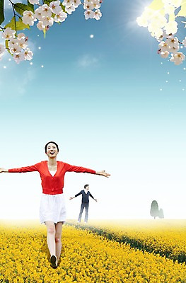 주간 전신 PSD 식물 편집 편집이미지 커플 계절 여자 남자 꽃 백그라운드 꽃밭 하늘 팔벌리기 서기 미소 웃음 사람 동양인 풍경 20대 성인 야외 두명 앞모습 소풍 노란색 걷기 봄풍경 봄 산책 한국인 벚꽃 청년만 성인만 이미지편집 자연요소 뷰포인트 컬러 관계 모션 휴식 표정 인종 청년 야외활동 파일형식