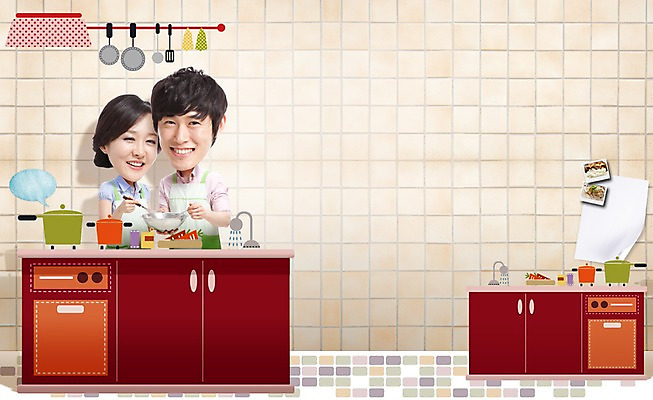 PSD 편집이미지 부부 커플 여자 남자 종이 음식 말풍선 포토일러 주방용품 요리 미소 웃음 들기 사람 동양인 상반신 성인 두명 앞모습 30대 주방 식당 주방장 요리사 앞치마 미니어처 한국인 프라이팬 가스레인지 솥 냄비 싱크대 전단 조리대 인물미니어처 음식전단 거품기 기념사진 믹싱볼 SD캐릭터 장년만 성인만 이미지편집 직업 캐릭터 그릇 뷰포인트 생활용품 관계 모션 표정 인종 장년 모형 상점 가전제품 레인지 개수대 홍보물 파일형식