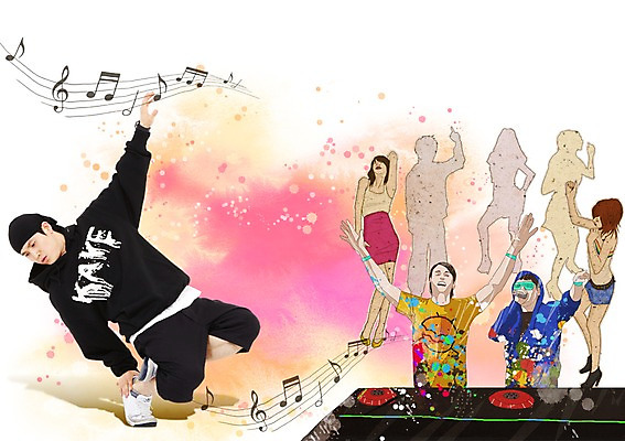 전신 PSD 편집이미지 여자 남자 문화 예술 음악 포즈 모션 문화예술 힙합 사람 동양인 여러명 20대 성인 캐주얼 청춘 파티 공연 꿈 댄서 한국인 도전 춤 DJ 비보이 역동적 힙합댄스 디제잉 청년만 성인만 이미지편집 직업 옷 다수 컨셉 인종 이벤트 청년 파일형식