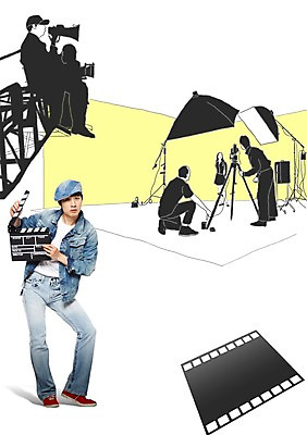 전신 PSD 편집이미지 직업 모자 남자 실루엣 문화 예술 스튜디오 문화예술 조명 서기 들기 사람 동양인 여러명 20대 성인 앞모습 캐주얼 촬영 꿈 한국인 도전 청바지 감독 클래퍼보드 카메라맨 필름 영화 청자켓 영화감독 영화촬영 스텝 오디션 남자만 성인남자만 청년만 청년남자만 성인만 이미지편집 잡화 옷 뷰포인트 다수 바지 모션 촬영기법 인종 청년 재킷 사진사 파일형식