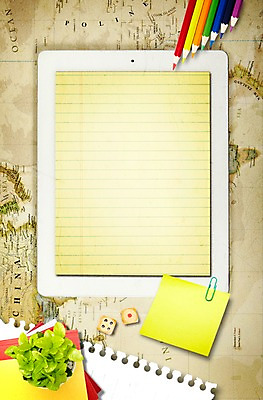 PSD 편집이미지 화분 종이 비즈니스 색연필 사람없음 태블릿 필기구 사무용품 공책 메모지 스케치북 오브젝트 주사위 포스트잇 줄노트 이미지편집 문구용품 학용품 전자제품 스마트기기 파일형식