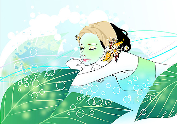 식물 우먼라이프 라이프스타일 여자 엎드리기 잎 일러스트 휴식 나뭇잎 두건 한명 사람 상반신 성인 라이프 눕기 뷰티 눈감음 물방울 팩 청순 여자만 여자한명만 성인여자만 성인만 국내일러스트 AI파일 1 컨셉 모션 생활 화장품 파일형식 벡터