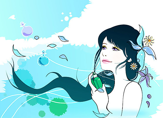 식물 우먼라이프 라이프스타일 여자 꽃잎 꽃 일러스트 날리기 한명 웃음 들기 사람 상반신 성인 라이프 뷰티 화장품 향수 청순 여자만 여자한명만 성인여자만 성인만 국내일러스트 AI파일 1 컨셉 모션 표정 생활 파일형식 벡터