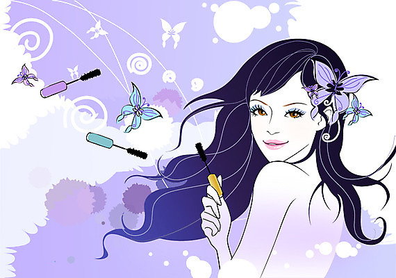 동물 우먼라이프 라이프스타일 여자 나비 곤충 일러스트 한명 웃음 들기 사람 상반신 성인 라이프 화장 뷰티 화장품 화장용품 마스카라 눈화장 청순 여자만 여자한명만 성인여자만 성인만 국내일러스트 AI파일 1 컨셉 모션 표정 생활 미용용품 파일형식 벡터