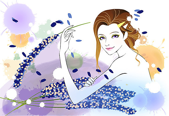 식물 우먼라이프 라이프스타일 여자 꽃잎 꽃 일러스트 한명 웃음 들기 사람 상반신 성인 라이프 뷰티 청순 여자만 여자한명만 성인여자만 성인만 국내일러스트 AI파일 1 컨셉 모션 표정 생활 파일형식 벡터