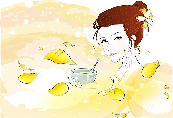 식물 우먼라이프 라이프스타일 그릇 여자 꽃잎 꽃 컬러 일러스트 한명 웃음 사람 상반신 성인 라이프 뷰티 노란색 마사지 팩 청순 믹싱볼 여자만 여자한명만 성인여자만 성인만 국내일러스트 AI파일 1 식기 컨셉 표정 생활 화장품 파일형식 벡터