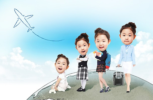 전신 PSD 구름 편집 편집이미지 직업 학생 여학생 여자 교복 지구 어린이 유니폼 가방 하늘 비행기 서기 웃음 들기 사람 앉기 동양인 소녀 여러명 성인 책 캐리어 여행가방 한국인 성장 변화 승무원 과정 단계 성장과정 여자만 이미지편집 자연요소 잡화 옷 다수 컨셉 항공교통 모션 대중교통 표정 인종 파일형식